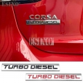Car Styling Turbo Diesel 3d Metal Alloy Adhesive Emblem Rear Trunk Badge Fender Sticker Car Body Decal Auto Accessory
