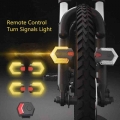 1 Set Bike Turn Signals Front Rear Light Smart Wireless Remote Control Bike Light Cycling Safety Warning LED Taillight|
