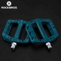 Rockbros Cycling Mtb Bike Bicycle Pedals Ultralight Seal Bearings Nylon Molybdenum Pedals Durable Widen Area Bike Bicycle Part -
