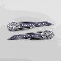 3D Chrome Fuel Tank Emblem Badge Sticker Decal ABS Drag Star Logo For Yamaha XVS250 XVS 250 400 650 XV400 XVS400 DS400 Dragstar|