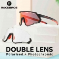 ROCKBROS Cycling Sunglasses Glasses Polarized Photochromic Lens Men Women MTB Road Bike Sports Eyewear Bicycle Goggles UV400| |