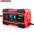 12v 10 A - 24v 5a Car Battery Charger Full Automatic Digital Lcd Touch Screen Pulse Repair Battery-chargers Wet Dry Lead Acid -