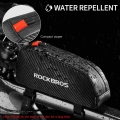 ROCKBROS Waterproof Bike Bag Front Frame Top Tube Bicycle Pouch Large Capacity Cycling Front Storage Bag for Road Mountain Bike|