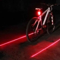 Bike Cycling Lights Waterproof 5 LED 2 Lasers 3 Modes Bike Taillight Safety Warning Light Bicycle Rear Tail Lamp