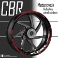 Reflective Motorcycle Accessories Wheel Sticker Inside of Hub Decals Rim Stripe Tape For HONDA CBR 400 600 650 1000 1100RR 250R|