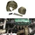Titanium Turbo Blanket T25 T28 T3 T4 T6 Turbo Heat Shield Cover With Exhaust Wrap Heat Insulating TapeTurbocharger Jacket|Turbo