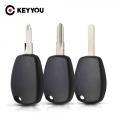 KEYYOU NE73/VA2/VAC102 Blade Without Button Replacement Car Remote Key Shell Case Fob Uncut Blank Key Shell For Renault Logan|Ca