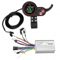 Electric Bicycle Scooter Motor Brushless Controller Waterproof Lcd Display Control Panel 24v-48v 350w Brushless Controller Kit -