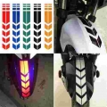 Motorcycle Reflective Stickers Wheel on Fender Waterproof Safety Warning Arrow Tape Car Decals Motorbike Decoration Accessories|