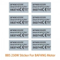 BBS 36V 250W Mid Drive Motor Sticker Electric Bicycle Conversion Kit Sticker for HUB Wheel Dirve eBike 350W 500W 750W 1000W Moto