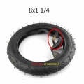 Good quality 8 inch tyre 8X1 1/4 Scooter Tire & Inner Tube Set Bent Valve Suits Bike Electric / Gas Scooter Tyre|Tyres| -