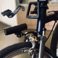 Bike Light Holder Stand For BROMPTON 14 16 20 Folding Bike Bicycle Compatible for CATEYE GaCIROn Flashlight Sport Camera Parts|B