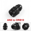Male Adapter Fitting ORB 10 O ring Boss AN10 10AN to AN8 8AN Black TT101908|Fuel Supply & Treatment| - ebikpro.com