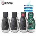 Keyyou Smart Car Key For Benz Remote Key For Mercedes Benz Year 2000+ Supports Original Nec And Bga 315mhz Or 433mhz 2/3 Buttons