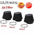 Motorcycle Air Filter 60mm 55mm 54mm 51mm 50mm Universal for Motor Car bike Cold Air Intake High Flow Cone Filter Mushroom Head|