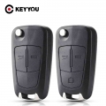 Keyyou Remote Key Case Shell For Vauxhall Opel Corsa Astra Vectra Signum Auto Car Control Key Fob Cover Housing Hu100 Blade - Ca