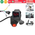 E-bike Thumb Throttle Display Lcd Display Digital Battery Voltage Power Switch Electric Vehicle Finger Thumb Throttle E-bike - E