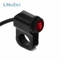 LMoDri Waterproof 12V Motorcycle 7/8" 22mm Handlebar Switches Motorbike Headlight Hazard Brake Fog Lights ON OFF ON Switch|
