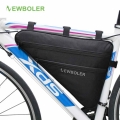2018 NEWBOLER Large Bicycle Triangle Bag Bike Frame Front Tube Bag Waterproof Cycling Bag Pannier Ebike Tool Bag Accessories XL