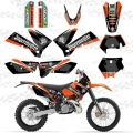 New Team Graphics Decal Sticker Fit For Ktm 125 200 250 300 400 450 525 Sx Sxf Mxc Xc Xcf Xcw Exc Excr 2005 2006 2007 - Decals &