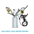 All In One 48v 60v 72v Dual Drive Scooter Controller Double Motor Driver With Lcd Display For Dual E Bike Scooter - Electric Bic