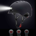 Electric Scooter Seat And Cycling Helmet With LED Light USB Rechargeable Helmet For Xiaomi Scooter Skateboard Retractable Seat|B