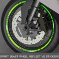 SPIRIT BEAST Motorcycle Tyre Paste Reflective Stickers Motorbike Reflective Motocross Wheels 10 Inch 18 Inch Wheels STICKERS|Rim