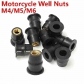Motorcycle M4 M5 M6 Metric Rubber Well Nuts Windscreen Windshield Fairing Cowls Fastener Screws Universal Fairing Cowl Fixing|Wi