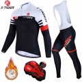X Tiger Winter Thermal Fleece Cycling Jersey Set Cycling Clothing Super Warm Mountain Bike Wear Racing Bicycle Clothing Set|Cycl