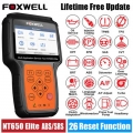 Foxwell Nt650 Elite Professional Obd2 Car Diagnostic Tool Free Update Brt Injector Coding Dpf Abs Tps Reset Automotive Scanner -