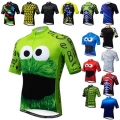 Weimostar Top Green Cycling Jersey Funny Men's Cookie Bicycle Cycling Clothing Maillot Ciclismo Breathable MTB Bike Jersey S