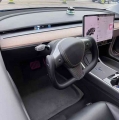 HerrFuks Yoke Steering Wheel for Tesla Model 3/Y 2016 2017 2018 2019 2020 2021 2022 Custom Style Carbon Fiber Leather