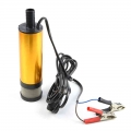 Portable Mini DC Electric Submersible Pump 12V 24V For Pumping Diesel Oil Water Aluminum Alloy Shell 12L/min Fuel Transfer Pump|