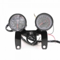 1 set Odometer Motorcycle Speedometer with LED Backlight Moto Instrument Tachometer Motorbike Accessories Scooter Gauge Panel|In