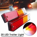 20 leds 12V Waterproof Lights Truck LED Tail Light Lamp Yacht Car Trailer Taillight Reversing Running Brake Turn|Truck Light Sy