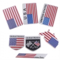 Universal 1PC Badge Sticker Motorcycle Decal Car Styling 3D Aluminium Alloy American USA Map National Flag Emblem
