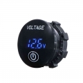 Car Motorcycle Dc 5v-48v Led Panel Digital Voltage Meter Battery Capacity Display Voltmeter With Touch On Off Switch - Instrumen
