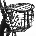 Bicycle Basket Hanging Universal With Cover Easy Install Solid Large Capacity Removable Metal Storage Front Rear Outdoor Cycling