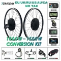 SOMEDAY 48V 1000W/1500W Ebike Conversion Kit Rear BLDC Hub Motor Wheel 20 29 inch 700C Wheel For Electric Bicycle Conversion Kit