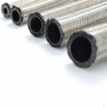 1.5/3/6 M An4 An6 An8 An10 Stainless Steel Braided Brake Gas Oil Fuel Line Hose Oil Cooler Pipe Silver Color New - Hoses & C