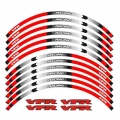 New 12 Pcs Fit Motorcycle Wheel Sticker stripe Reflective Rim For Honda VFR VFR750 VFR800 VFR1200 VFR1200F|Decals & Stickers