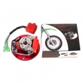 1 Set Motorcycle Magneto Stator Rotor & Ignition Coil Assembly Kit Replacement For 50/110/125/140/150CC Scooter Go Kart ATV