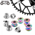 Muqzi 5 Pair Bike Chainring Bolts Mtb Plate Screws Monoplate Or Double Or Three Plate Crank Parts Cycling Crankset Accessories -