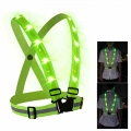 Cycling Outdoor Sports LED Reflective Vest Belt with 3 Light Modes Adjustable Safety Vest for Night Running Cycling|Cycling Vest