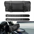Motorcycle Bag Saddlebags Pu Leather Front Fork Tail Tool Bag Luggage For Harley Chopper Bobber Cruiser Sportster Xl 883 1200 -