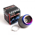 Burnt Blue 3" 76mm Power Intake High Flow Cold Air Intake Filter Cleaner Racing Car Air Filter|Air Filters| - Officematic