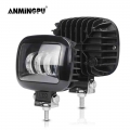 ANMINGPU 2x 5 Inch 30W Square LED Work Light Offroad Spot Beam LED Light Bar for Truck LADA 4x4 Suv Tractor Car LED Headlight|L