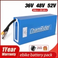Original 48V Battery Pack 52V 20AH Ebike Battery for electric bike 36V Lithium Battery Pack 50A 2000W battery 21700 Li Ion Cell|