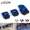 Rastp-3 Pcs/set Hot Universal Blue Red Aluminum Manual Series Automatic Non-slip Car Pedal Cover Set Kit Rs-enl018