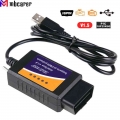 TT55501 ELM327 Bluetooth compatible USB V1.5 OBD2 Car Diagnostic Tools Scanner CH340+25K80 Chip HS CAN / MS CAN for Ford Forscan
